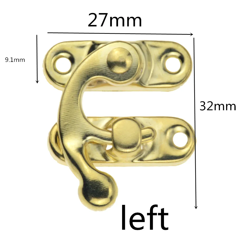 Бронзовый желтый белый три цвета 27*32 мм скрытая Пряжка упаковочная коробка