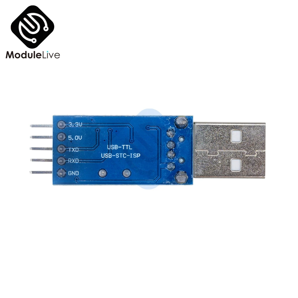 

USB to TTL / USB-TTL / STC microcontroller programmer / PL2303 in nine upgrades plate with a transparent cover PL2303HX Module