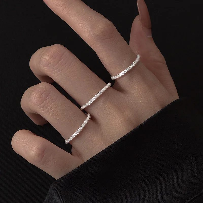 

Новинка, женское кольцо из Гипсофилы, блестящее модное кольцо в стиле Ins Tide, указательный палец, индивидуальный темпераментный подарок для п...