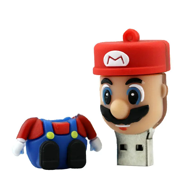 Cle Usb флеш-накопитель 32 ГБ с рисунком «Супер Марио yoshi дракон Usb флэш-накопитель красный гриб флэш-накопитель 64G 16 Гб карта памяти 128GB 4GB U диск