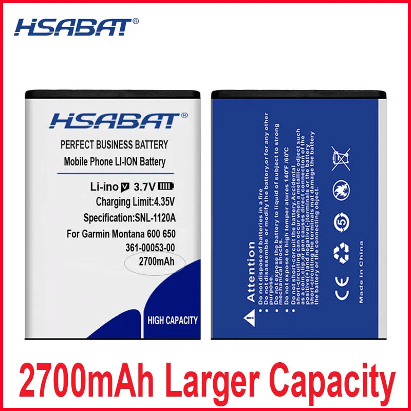 

HSABAT 0 цикл 2700mAh 361-00053-00 361 батарея для Garmin Монтана 600 600T 610 650 650T VIRB GPS Alpha 100 010-11654-03