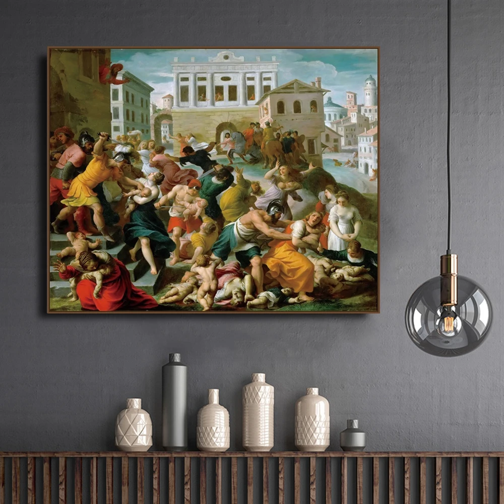 

《Massacre of the Innocents》 Oil Painting Wall Art Canvas Posters Prints For Living Room Bedroom Wall Pictures Home Art Decor
