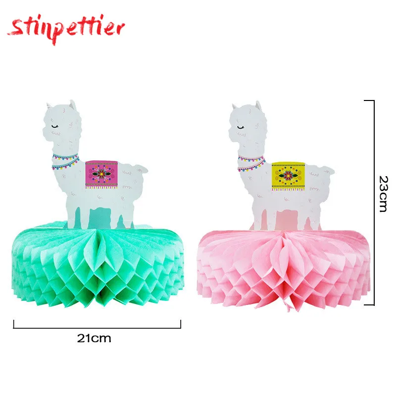 Одноразовая посуда из альпаки розовый синий Топпер для торта тарелка соломенная