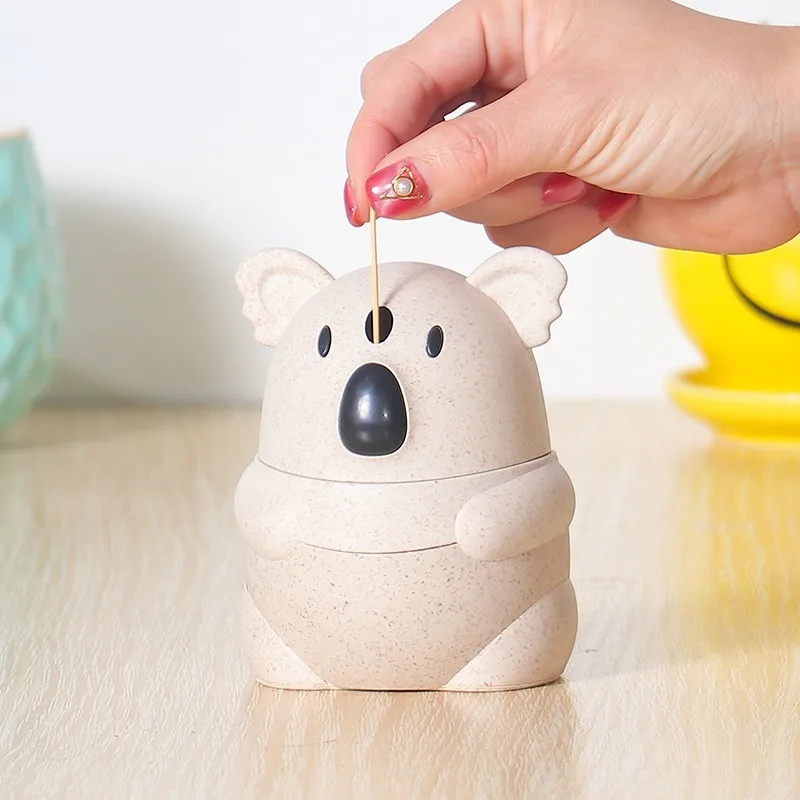 

European Fashion Cute Test Against Wheat Creative Cartoon Toothpick Bottle Toothpick Box Automatic Toothpick Cans