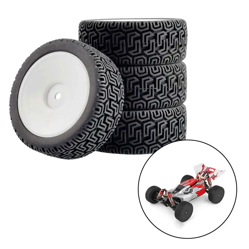 4 шт. резиновые шины для автомобиля WLtoys 144001 и 1/18 1/16 1/10|Детали аксессуары| |