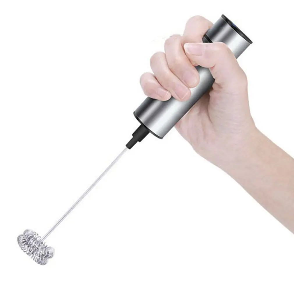 

Powerful Electric Milk Frother Stainless Steel Whisk Foam Maker Fancy Coffee Frother Milk Mixer Breastfeeder