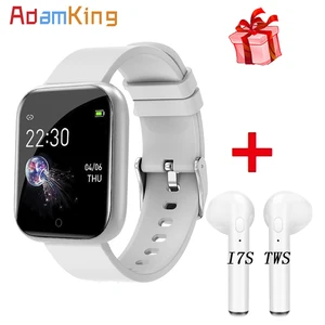 Fashion Stainless Steel I5 Smart Watch Women Men Electronics Sport Wrist Watch For Android IOS Smartwatch Y68 Smart Clock Hours