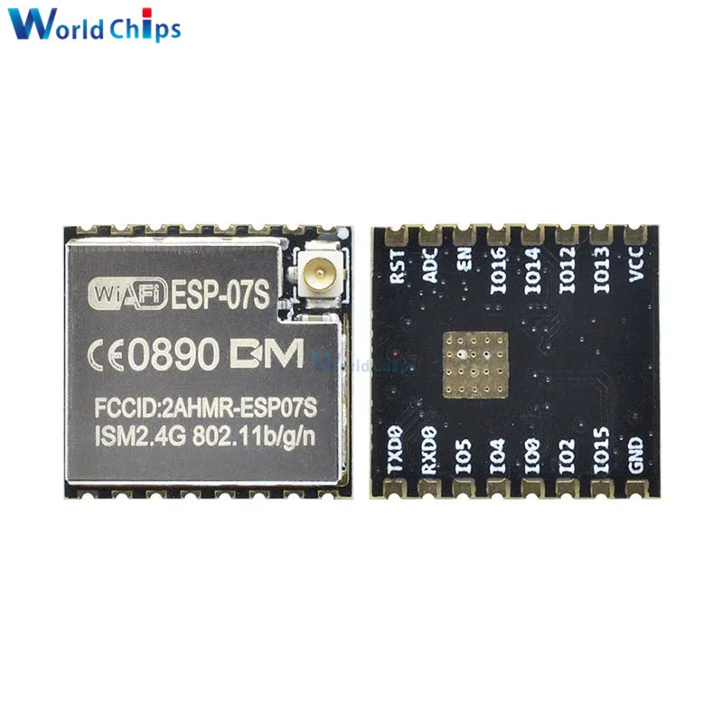 Беспроводной Wi Fi модуль ESP8266 ESP 07S ESP07S 802 11/b/g/n с антенной IPEX 2 4 ГГц интеллектуальная
