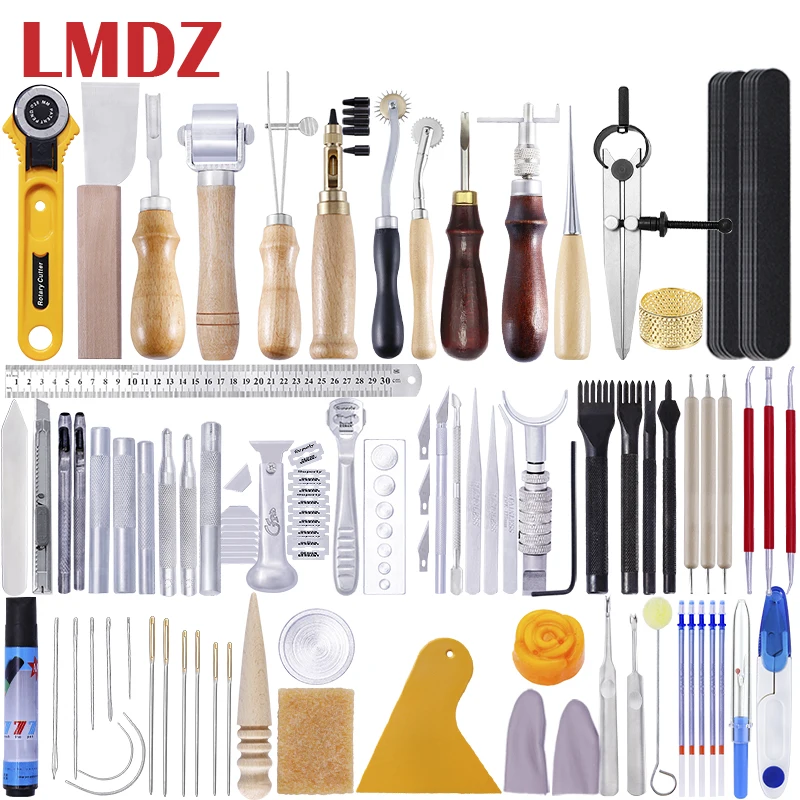 LMDZ набор инструментов для кожевенного Ремесла ручная швейная строчка перфорация