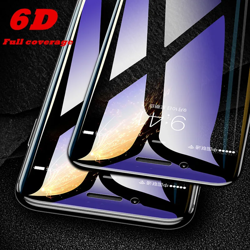 

6D Full Cover Tempered Glass For iPhone 11 Pro 8 7 6 6S Plus X XS MAX iphone 7 8 x 12 Pro Mini screen protector Protective glass