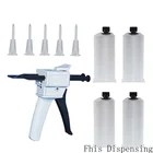 Картридж для клея AB 2:1 1:1 50 мл, ручной Дозирующий пистолет с картриджной насадкой, силиконовый клей, инструмент для экструзии клея