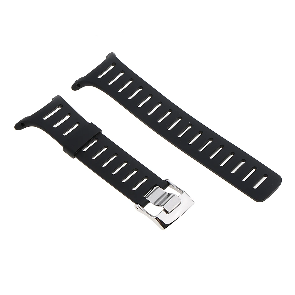 

Silicone Watchband Strap for SUUNTO T1 T1C T3 T3C T3D T4C T4D Silky Soft Rubber Watch Bands Black