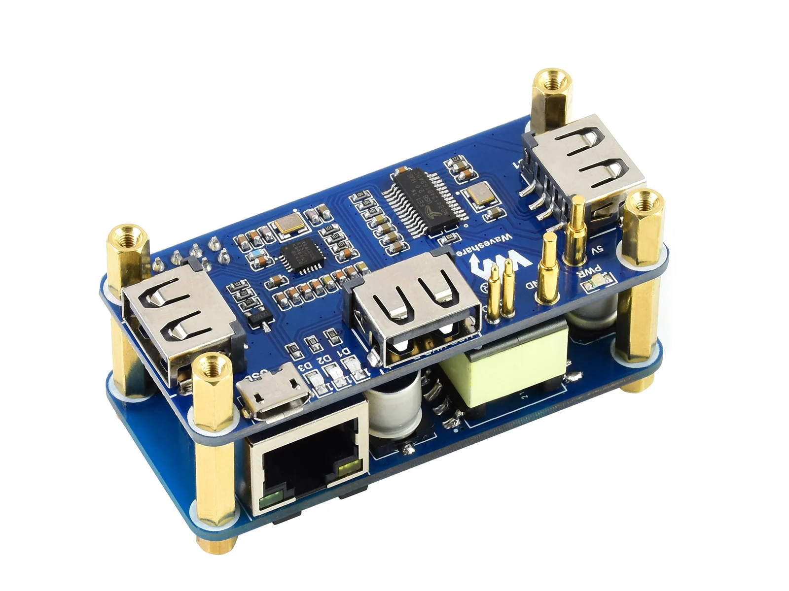 Инжектор PoE/ETH/usb хаб шляпа для Raspberry Pi Zero / W WH 3x USB 2 0 Порты 802.3af в соответствии с