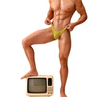 Трусы слипы мужские, хлопковые, быстросохнущие, мягкие, AD7114, сексуальные мужские плавки