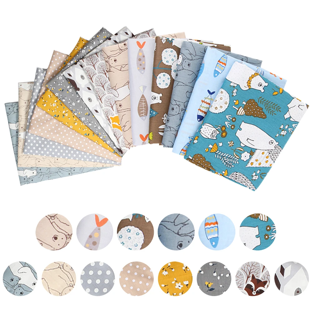 8 цветов хлопковые полотенца с цветочным принтом стеганые ткани для шитья