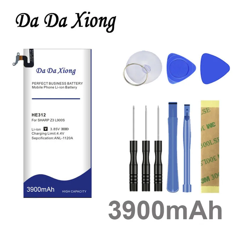 

Новый Сменный аккумулятор 3900 мАч HE312 для SHARP Z3 L900S FS8009 высокое качество