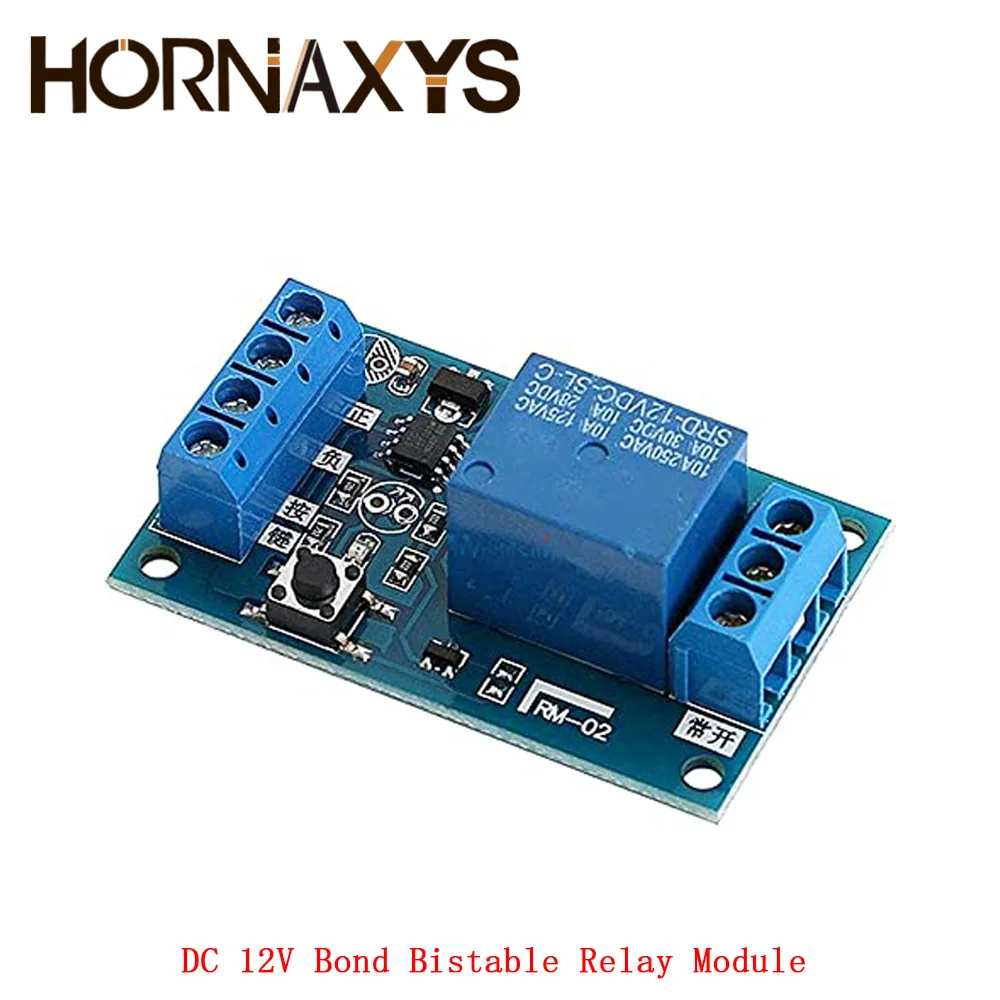 

Релейный модуль DC 12 В, переключатель для модификации автомобиля, Пуск и остановка самоблокирующихся реле, 1-канальная плата реле