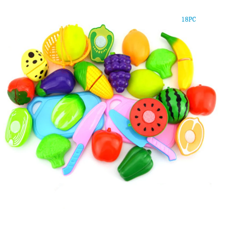 32 штуки Детская ролевая Кухня для фруктов и овощей Еда игрушка резка подарочный