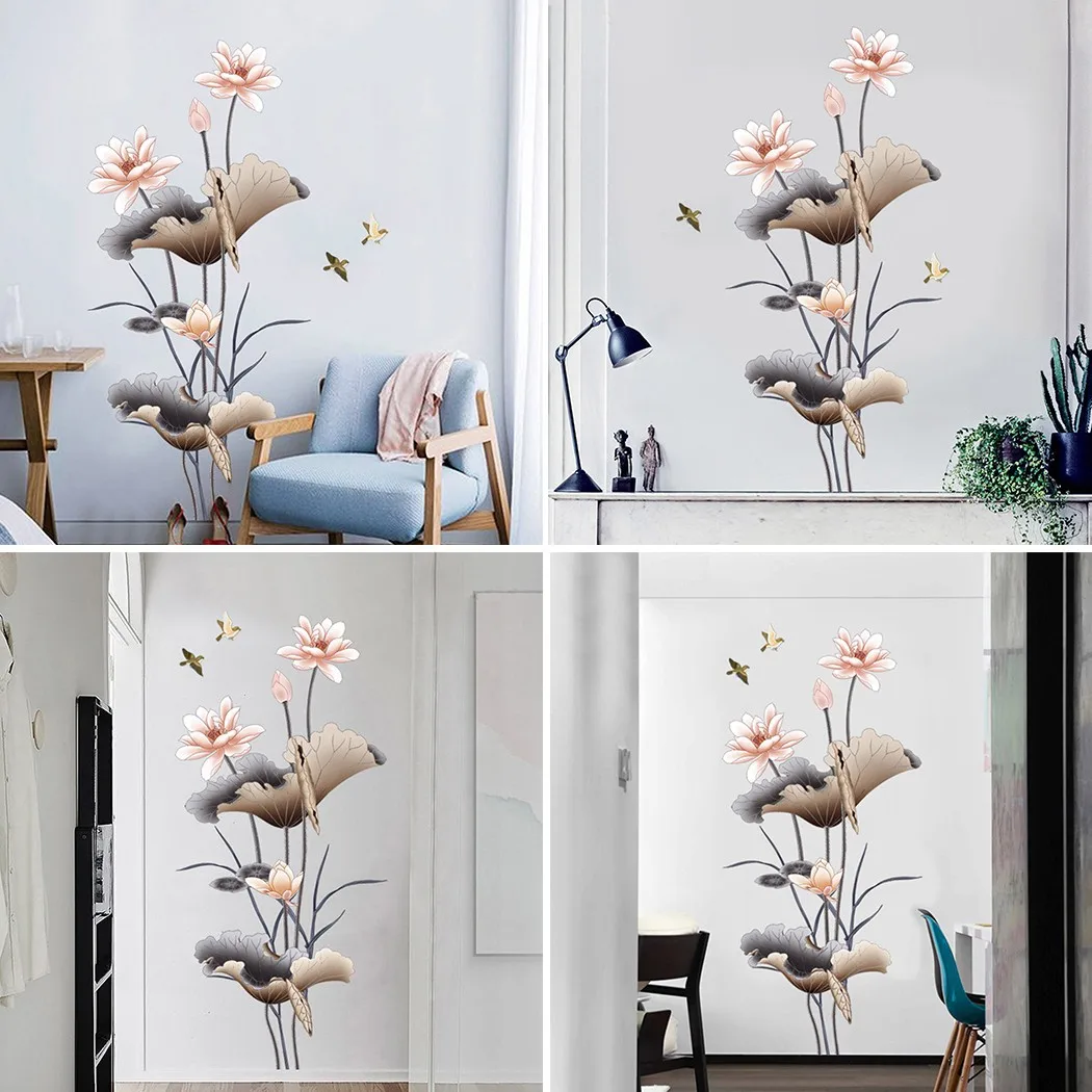 Цветок лотоса 50*110 см обои для гостиной фоновая декорация дивана настенные