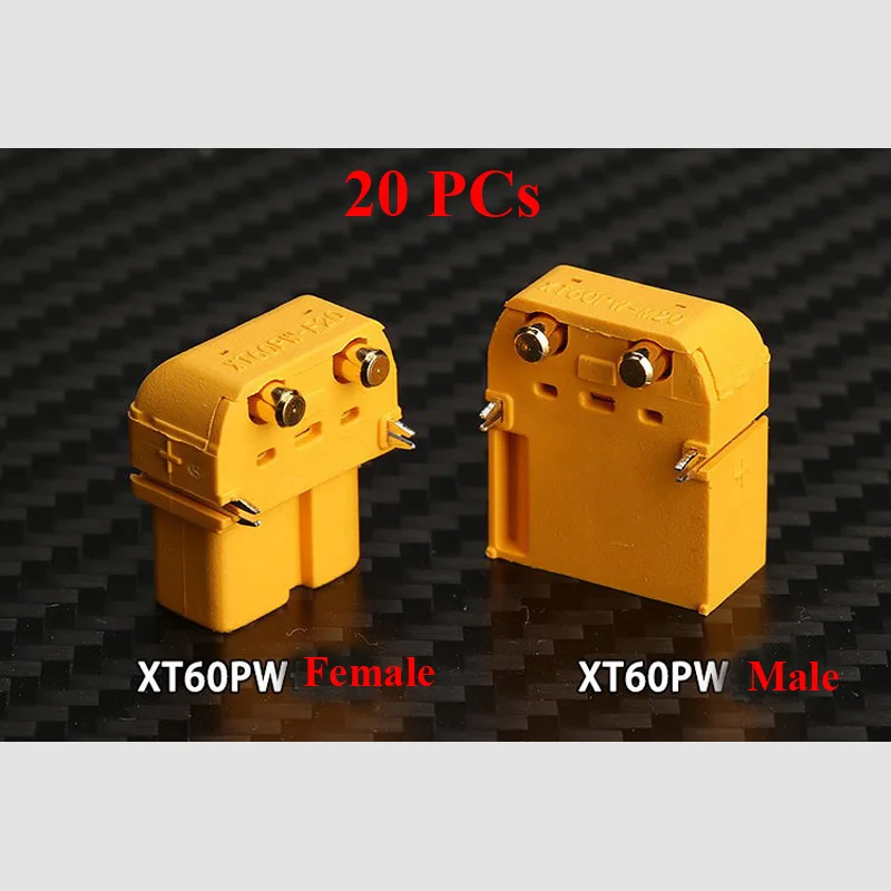 20 шт штепсельная вилка amass xt60pw 90 гр