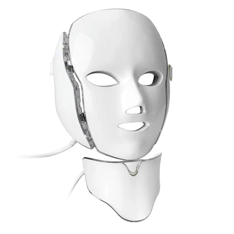 7 цветов светодиодный маска для лица и шеи с кожей омоложение против старения