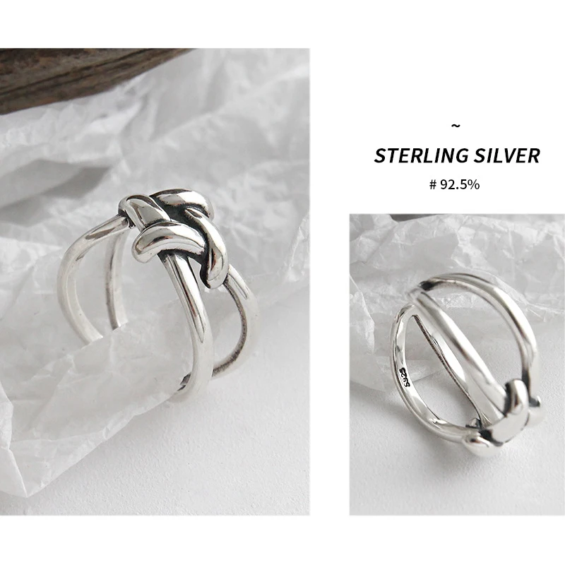Женское кольцо из серебра 925 пробы в Корейском стиле|Кольца| |