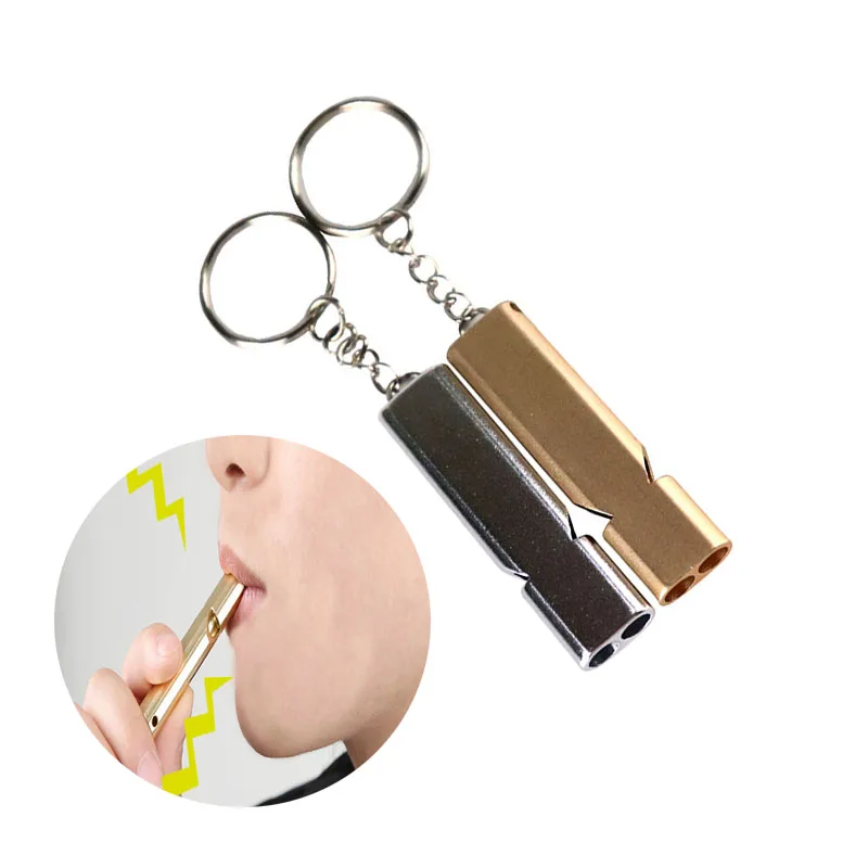 EDC свисток аварийного выживания свисток-цепочка для ключей Алюминий сплав