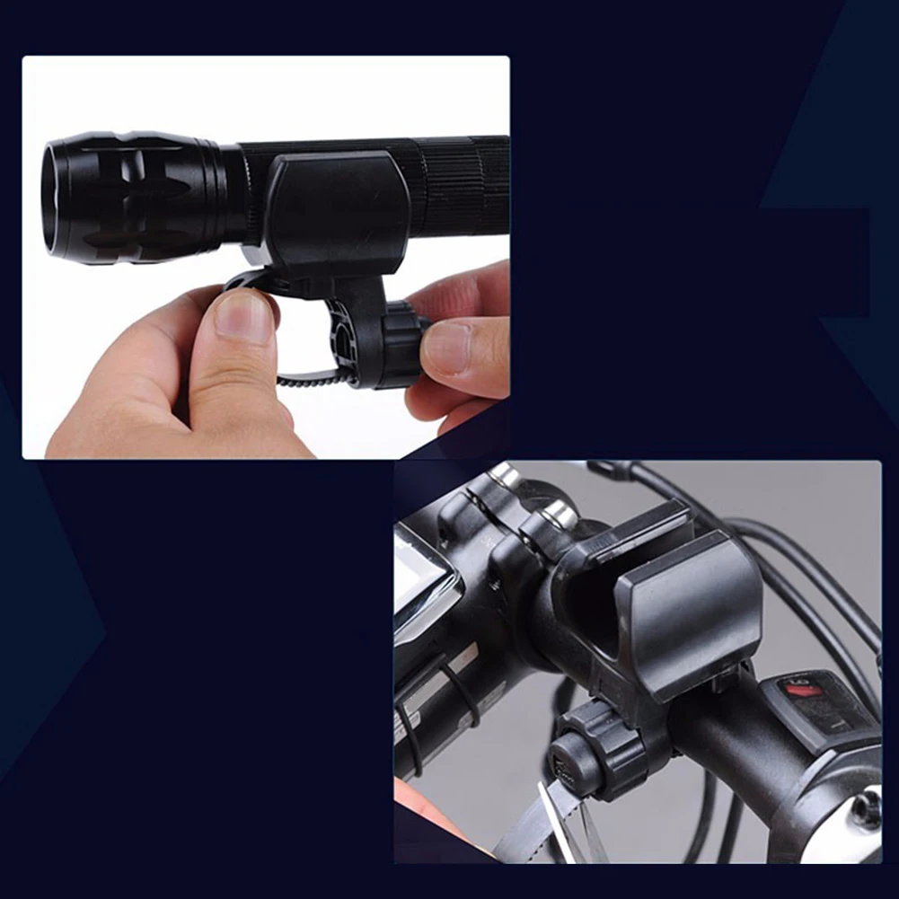Регулируемый поворотный на 360 градусов держатель для велосипедсветильник зажима