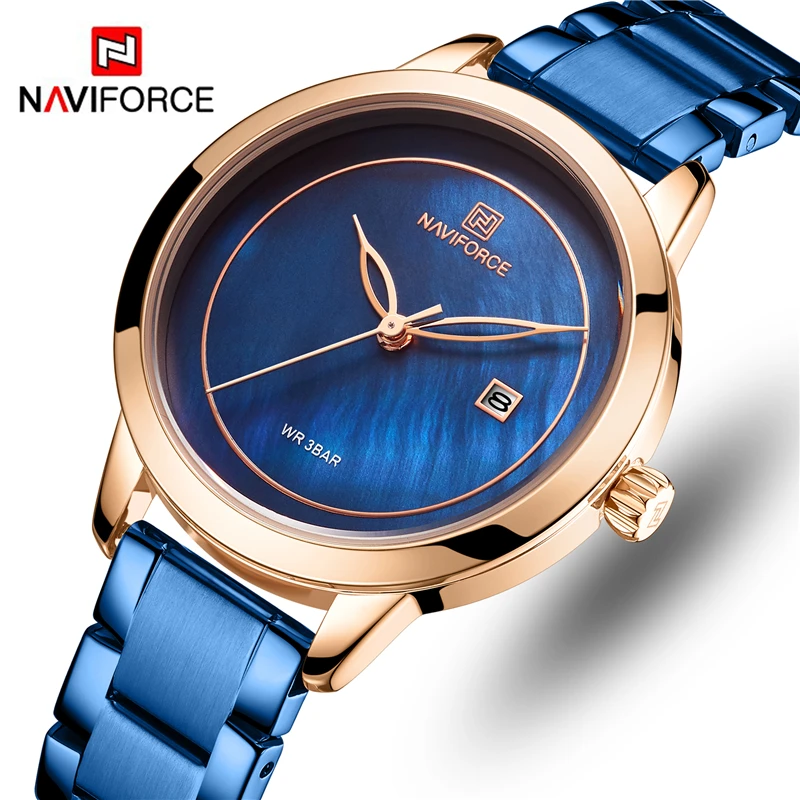 NAVIFORCE Ladies Brand Luxury Women Watches Waterproof Fashion Womenes Gift For Wife Watch Quartz Wrist Relogio Feminino | Наручные часы
