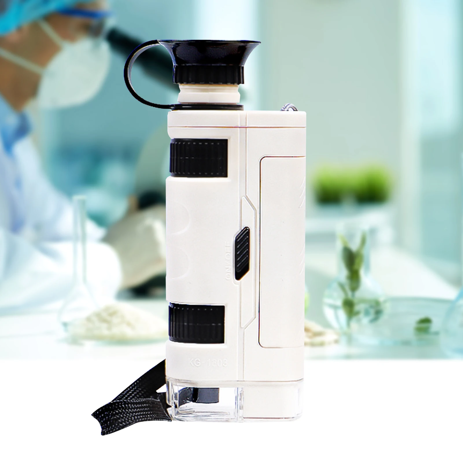 

Карманный микроскоп 60x-120x светодиодный светильник ed зум светильник микроскоп соединиться с телефона 1000x увеличение раз обучающие игры пода...