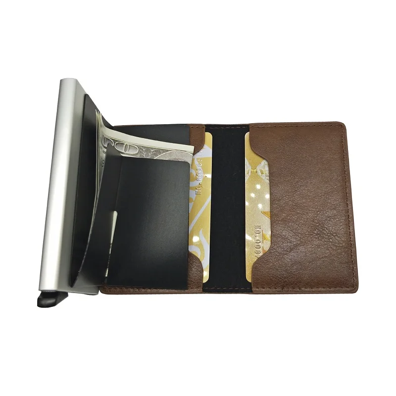 Мужской тонкий кошелек с Rfid защитой и отделением для карт|Держатели карт