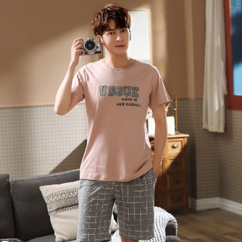 Новые пижамы для мальчиков повседневная одежда Pijama Mujer 2020 летняя хлопковая
