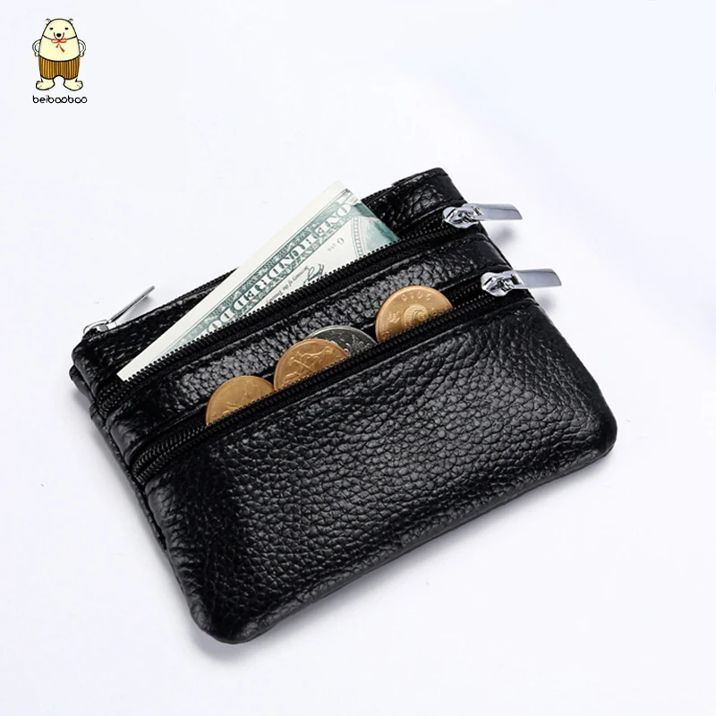 Beibaobao Новый женский компактный кошелек для денег держатель карт на молнии