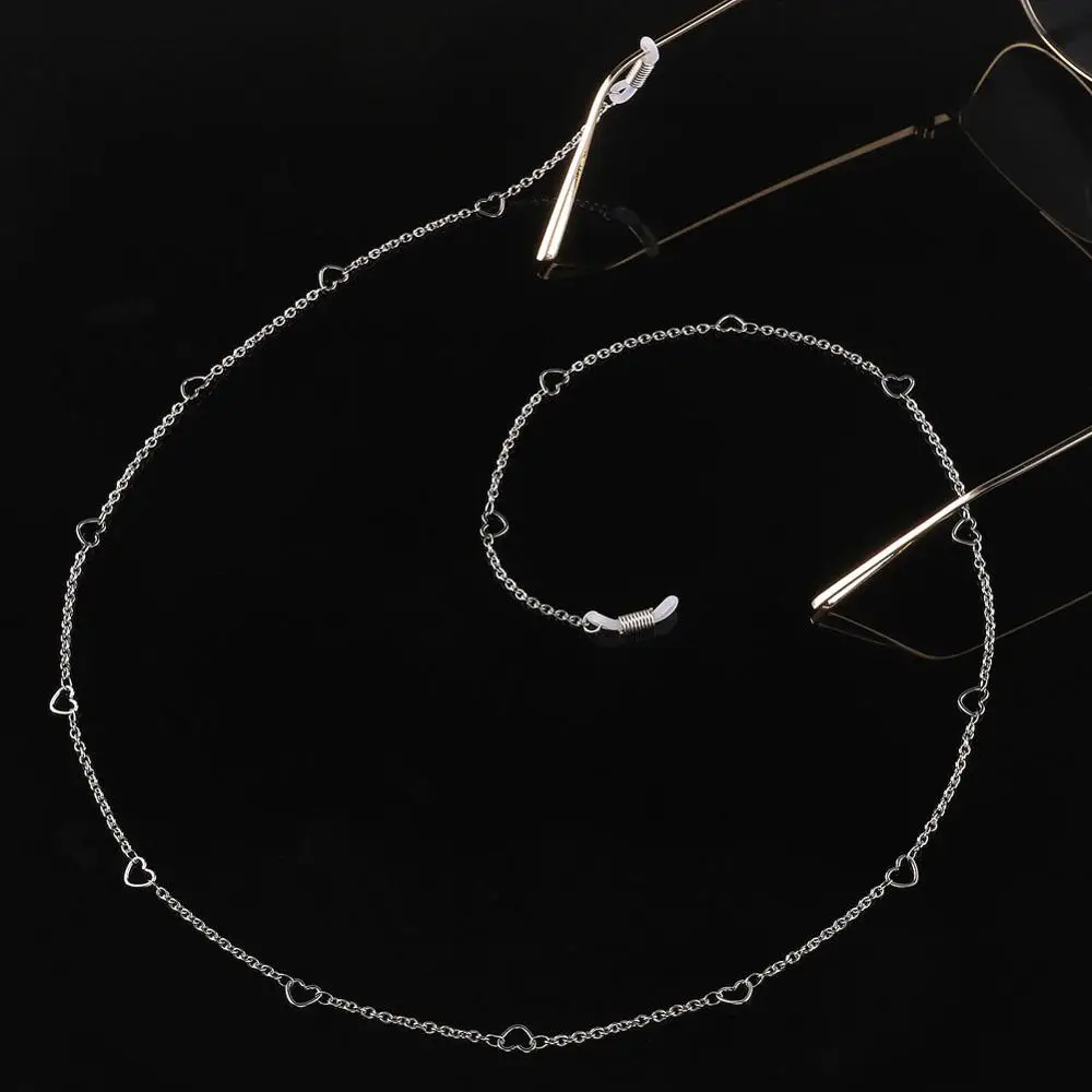 Нержавеющая сталь сердце цепочка для солнцезащитных очков цепочки