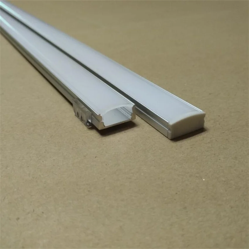 2m/pcs Led Aluminum Channel U-Shape for LED Strip Lights Mounting 6.6ft with Diffusers and Mounting clips