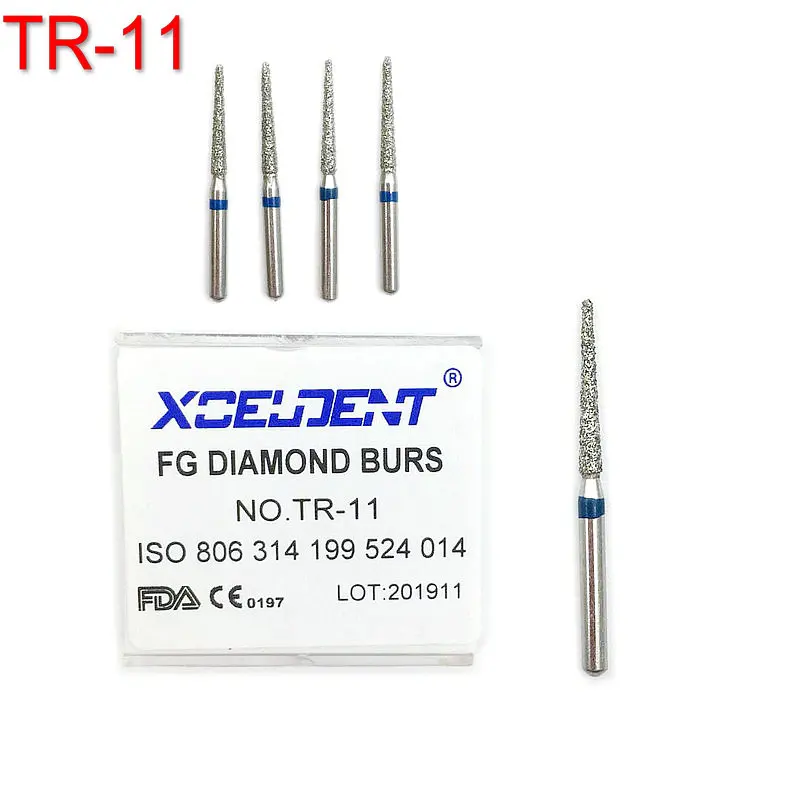 10 шт. Стоматологическая лаборатория алмазные буры дрель полировка сглаживание