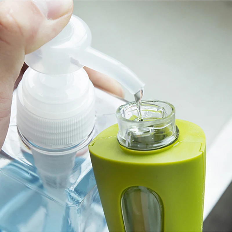 Чистящая щетка для мытья посуды средство мыло ручка диспенсера многоразового