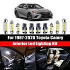 Светодиодная интерьерная с Canbus купольная карта светильник багажника номерной знак лампа комплект для Toyota Camry 1987-2020 Автомобиль светильник аксессуары
