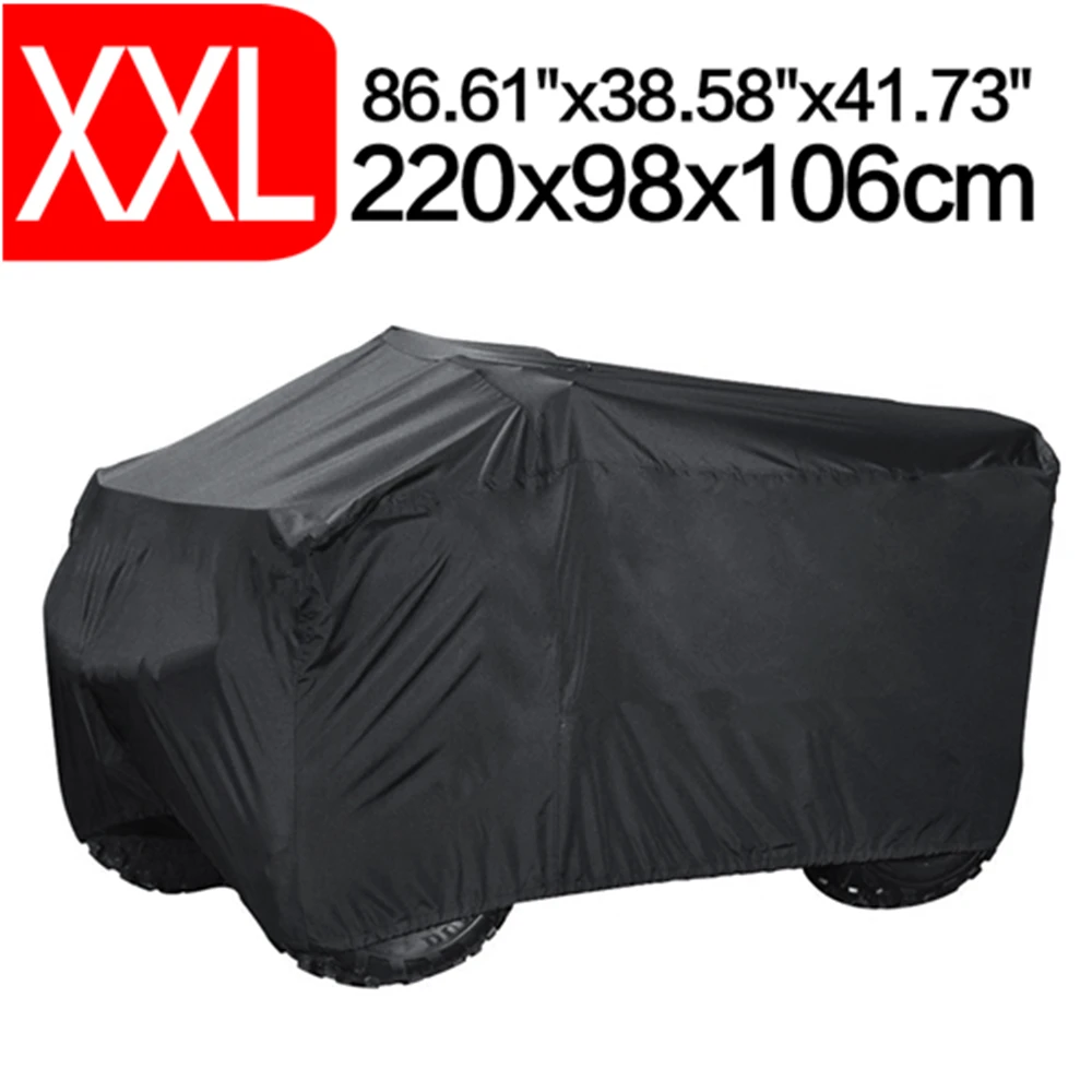 

220x98x106cm 210D Denier Water Rain Proof Sun Proof ATV Quand Motor Cover Full Season Garden Outdoor Protector Covers