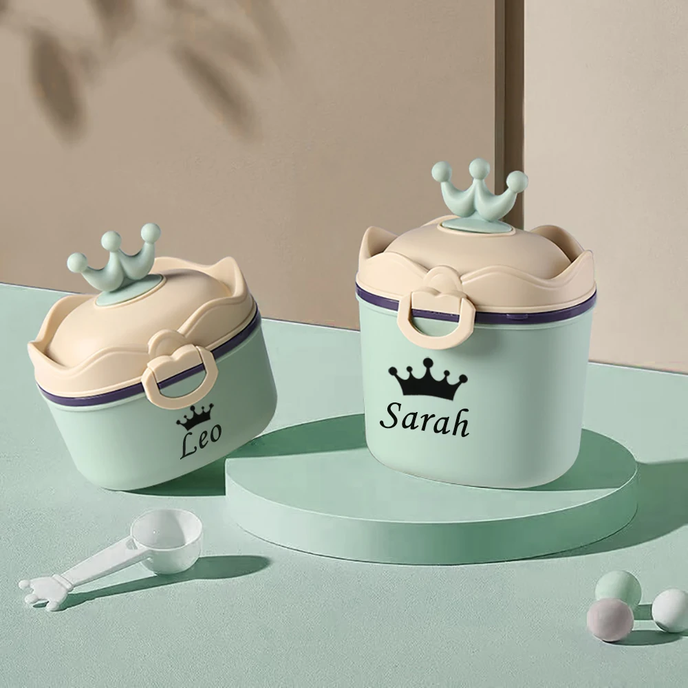 Персонализированная портативная коробка для хранения детского питания с любым