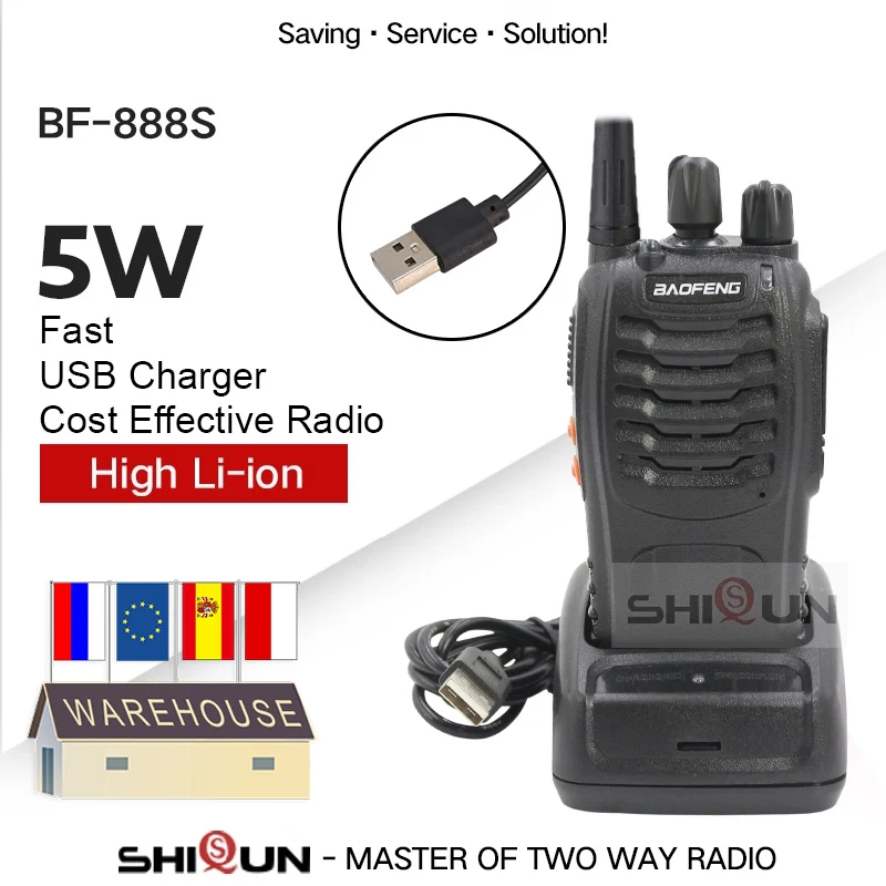 BF 888S UHF 400 470 МГц baofeng 888s портативная рация USB зарядное устройство Baofeng bf888s Handy bf 888