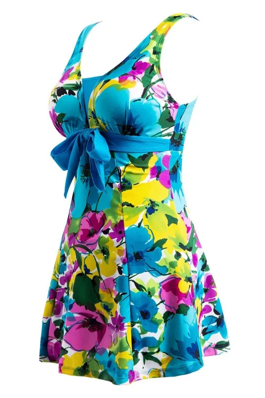 Новинка Женская одежда для плавания купальный костюм пуш ап цельное платье