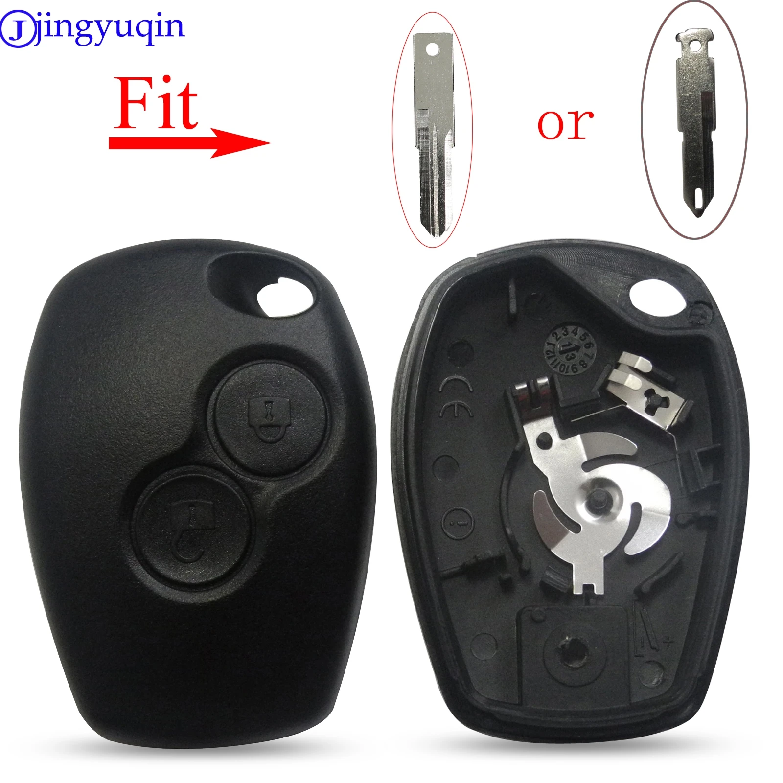 Jingyuqin 2/3 B чехол для ключа Renault Megane Modus Espace Laguna Duster Logan DACIA Sandero Fluence Clio Kango NISSAN ALMERA|case