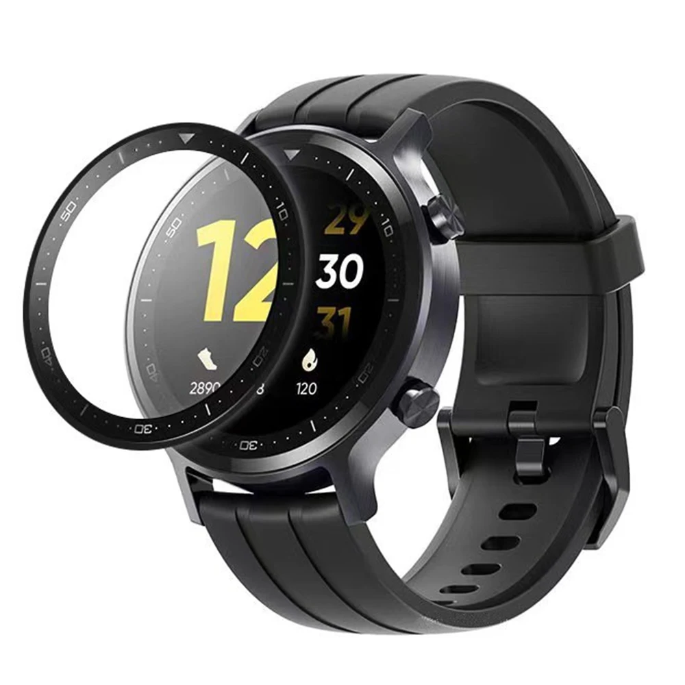 Мягкая прозрачная защитная пленка для Realme Watch S полная крышка экрана изогнутая |