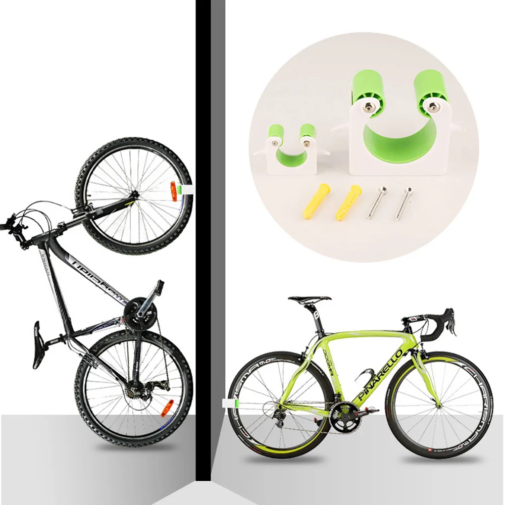 Bicycle Parking Rack Portable Road Wall Mount Hook Bracket MTB Bike Buckle Stand Holder Indoor Vertical Tire Support Accessories | Спорт и
