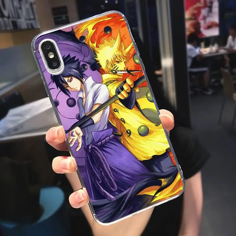 

Naruto Itachi Uchiha Akatsuki Kakashi Phone Case Transparent soft For iphone 5 5s 5c se 6 6s 7 8 11 12 plus mini x xs xr pro max