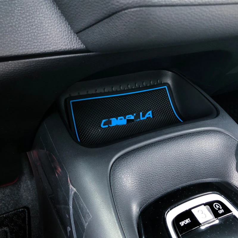 Нескользящий Резиновый коврик для чашки дверной с желобом Toyota Corolla E210 210 2019