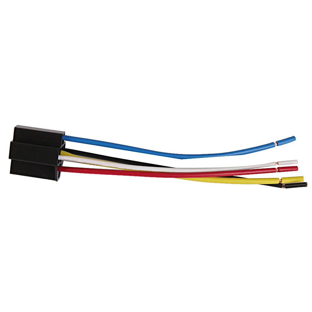 

12V Car 40A 5 Pin Relay Socket Wiring Harness Circuit Connector
