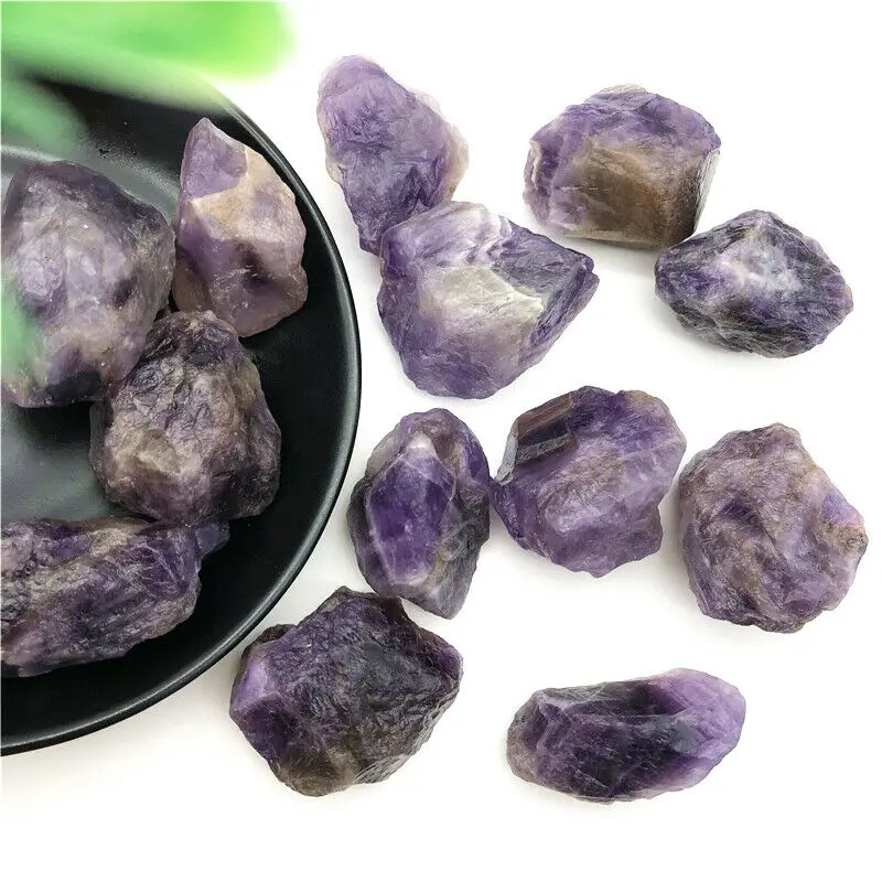 

Drop Shipping 100g Natural Raw Rough Dream Amethyst Stone Crystal Healing Gemstone Specimen Natural Stones and Crystals