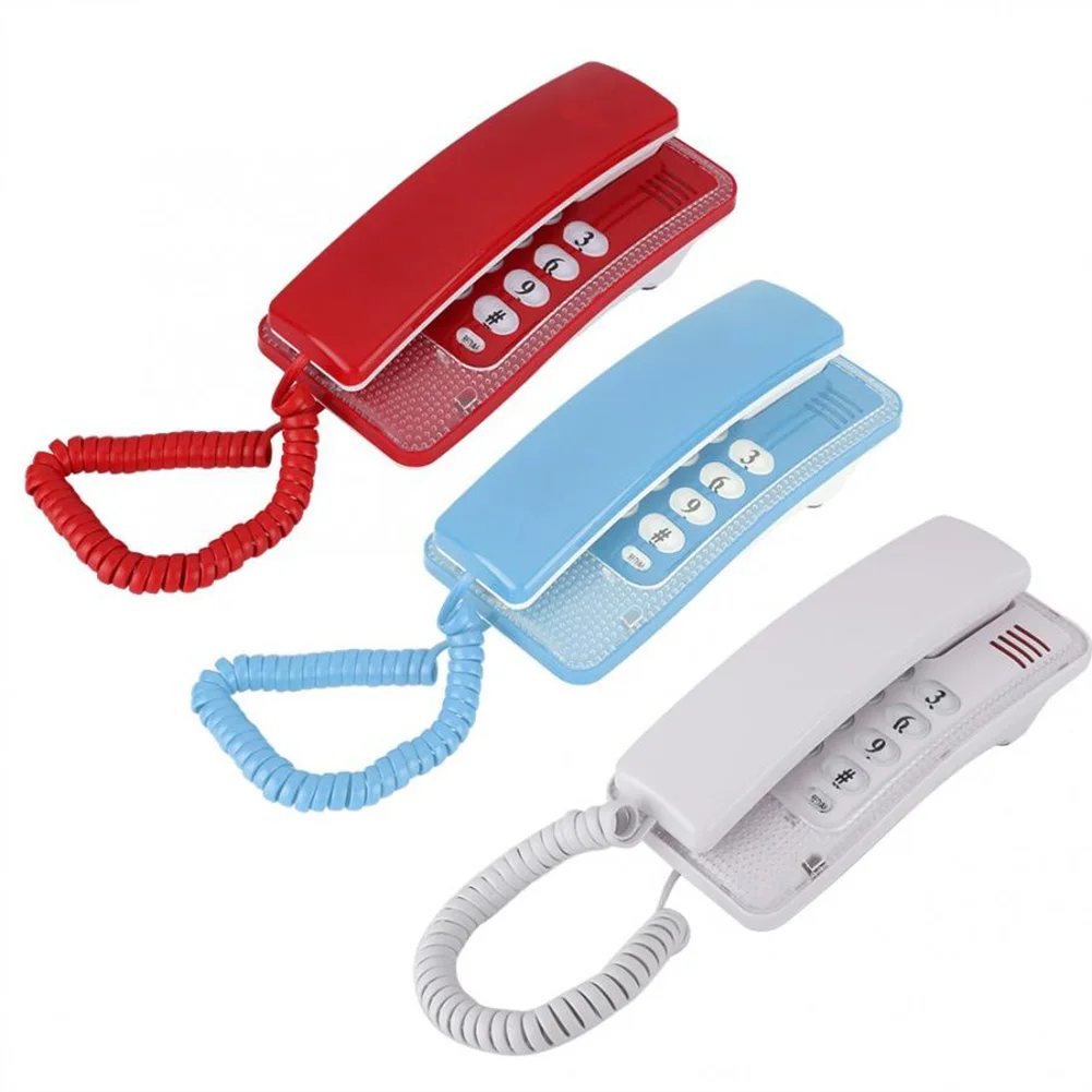 

Portable Mini-phone Wall-mounted Landline RJ45 With Last Number Redial Function Telephone Line Simple And Convenient